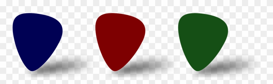 Plectrums,guitar - Heart Clipart