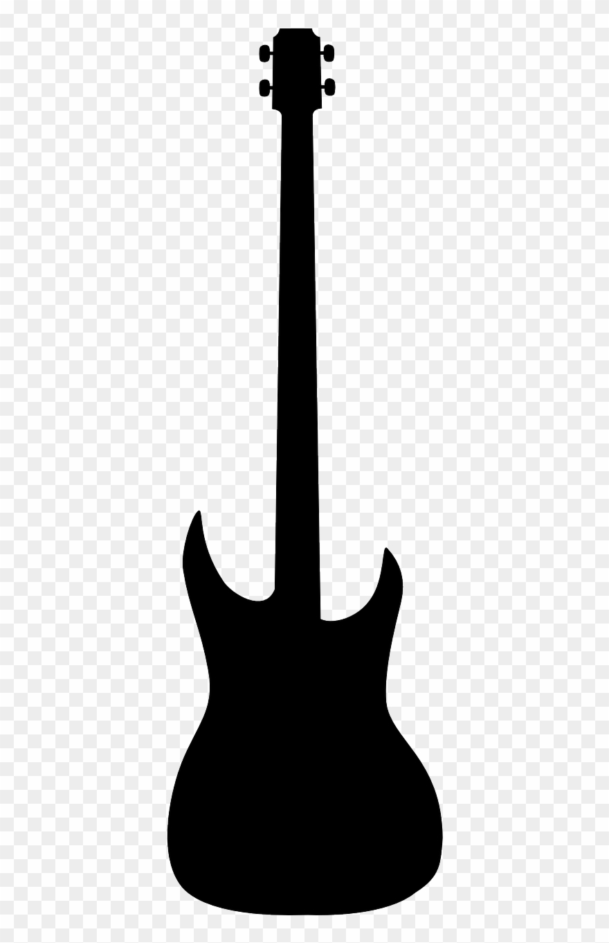 Guitar Silhouette Png - Bass Guitar Silhouette Png Clipart