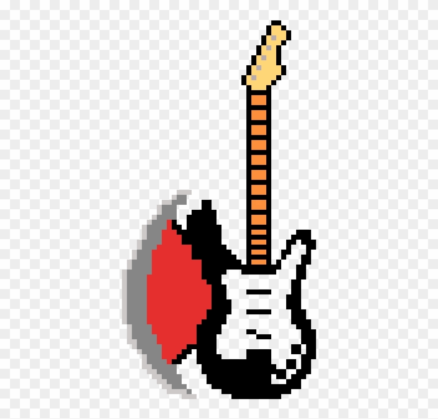 My Axe For A Game - Guitar Axe Pixel Art Clipart