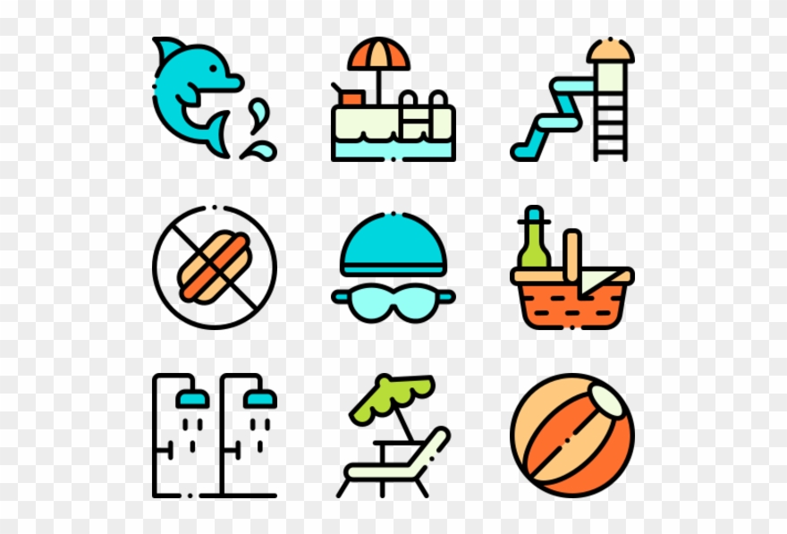 Water Park - Detailed Icon Clipart