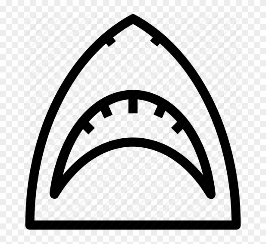 Shark Outline - Icon Clipart