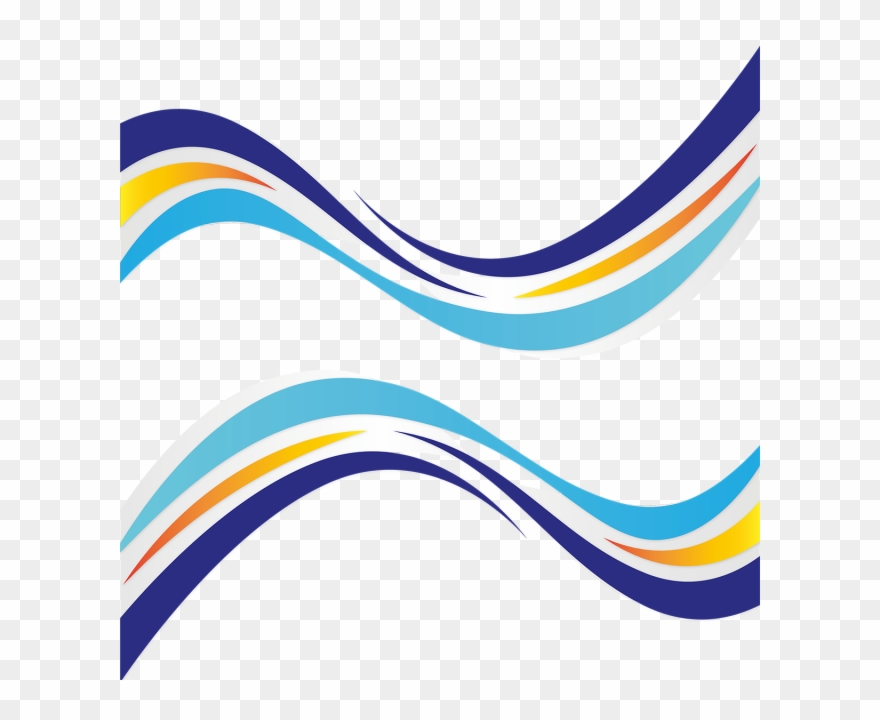 Wave Fundo Abstrato Ondas Linha Onda E - Vector Ondas Color Png Clipart