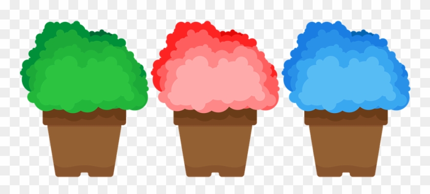 Potted Plant Flowerpot Skandia Memory Moss Abstract - Ice Cream Clipart
