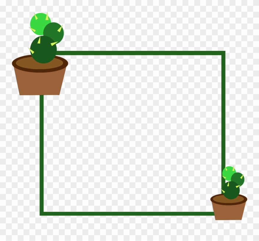 Śliczne Świeże Kaktus Kwadratowe Png I Psd - กระบองเพชร น่า รัก ๆ Clipart