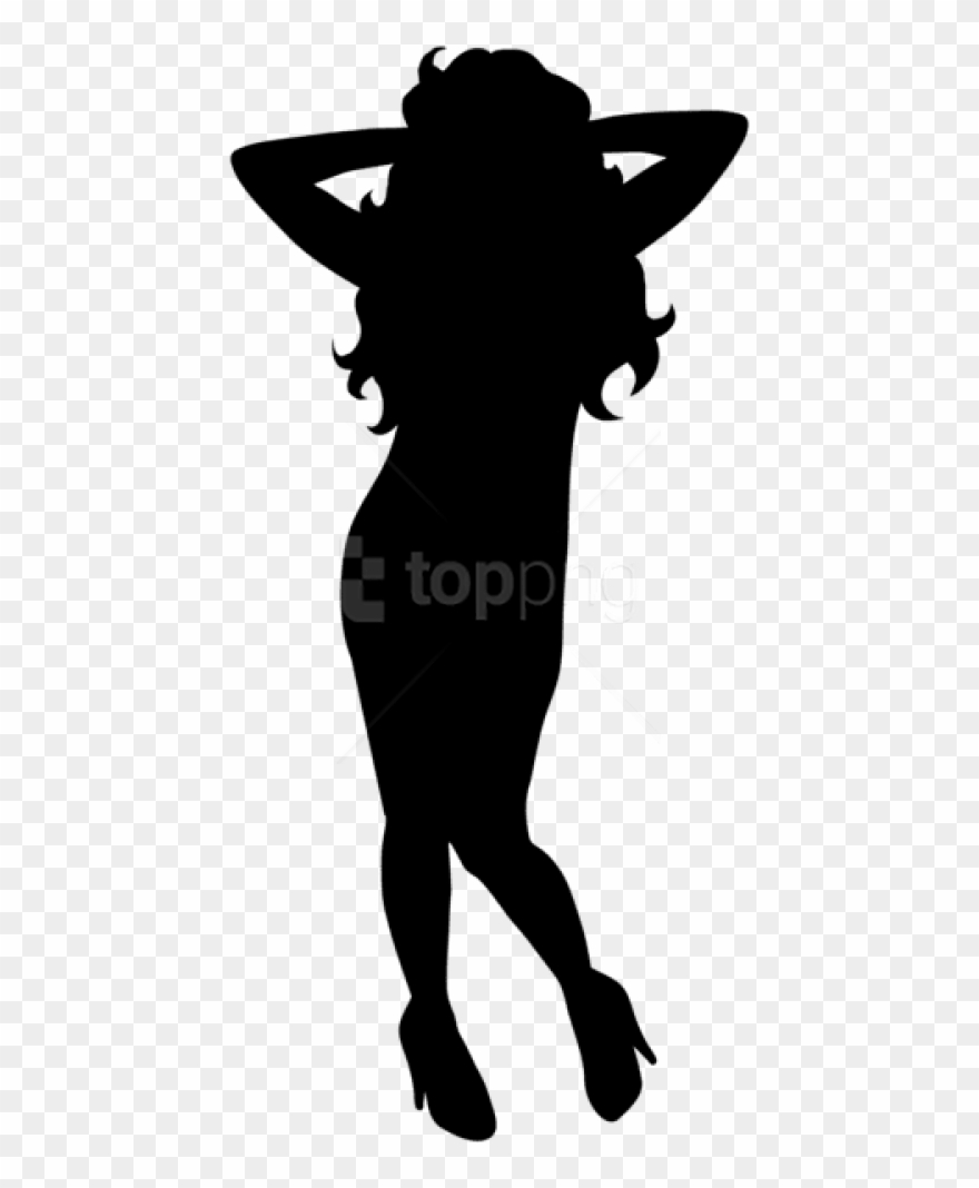 Ice Cube Clipart Silhouette - Dancing Woman Silhouette Clip Art - Png Download