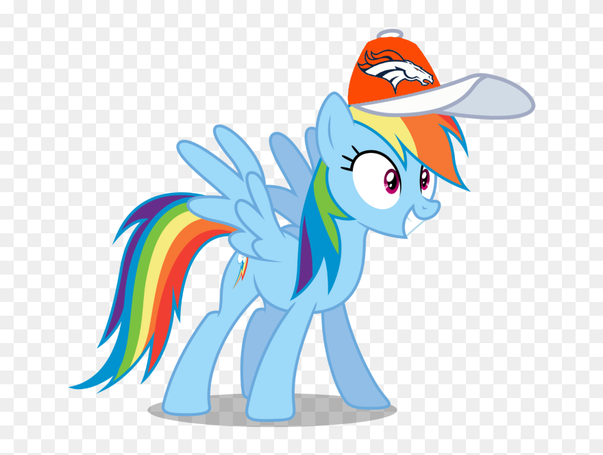 Denver Broncos Png - Friendship Is Magic Rainbow Dash Clipart