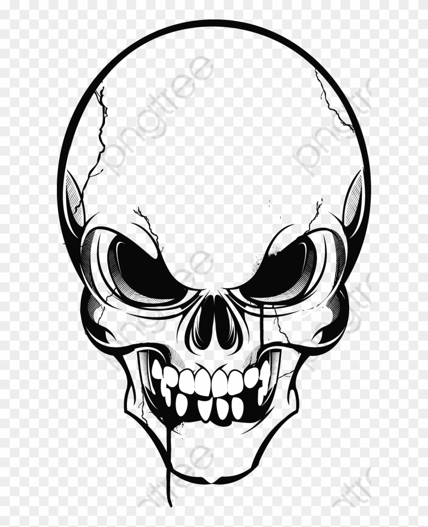 Ghost Vector With - Skull Vector Clipart