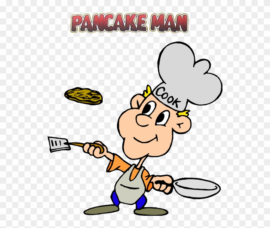 Pancake Man Recipe Pack - Make Breakfast Clip Art - Png Download