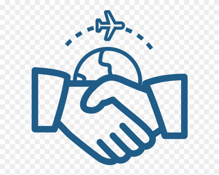 Business To Business Agency - Two Hands Shaking Icon Clipart