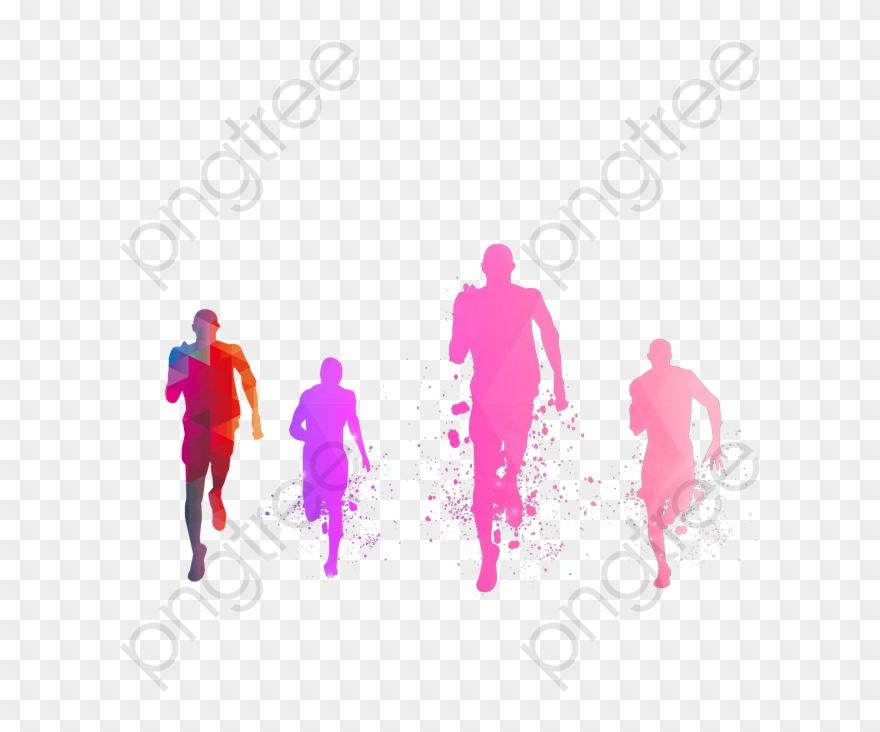 Football Player Clipart Youth - Running Silhouette Png Transparent Png