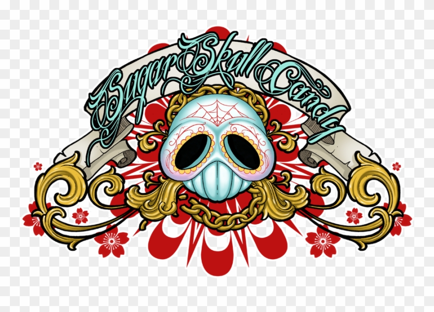 Calavera Skull Logo Clip Art - Sugar - Png Download