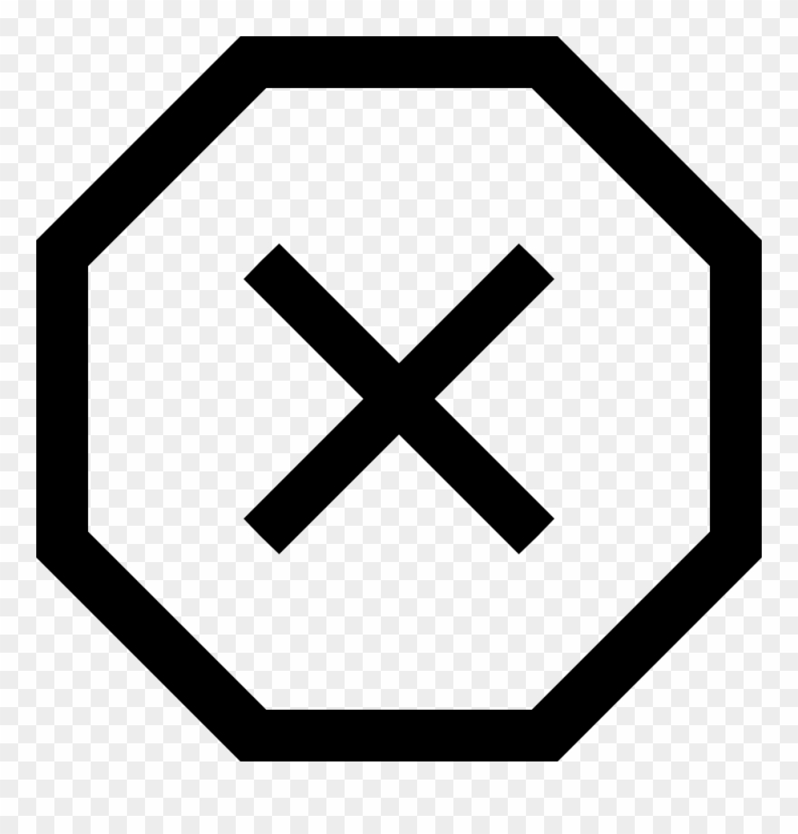 Stop Sign Png Cross - Cancel Circle Icon Clipart