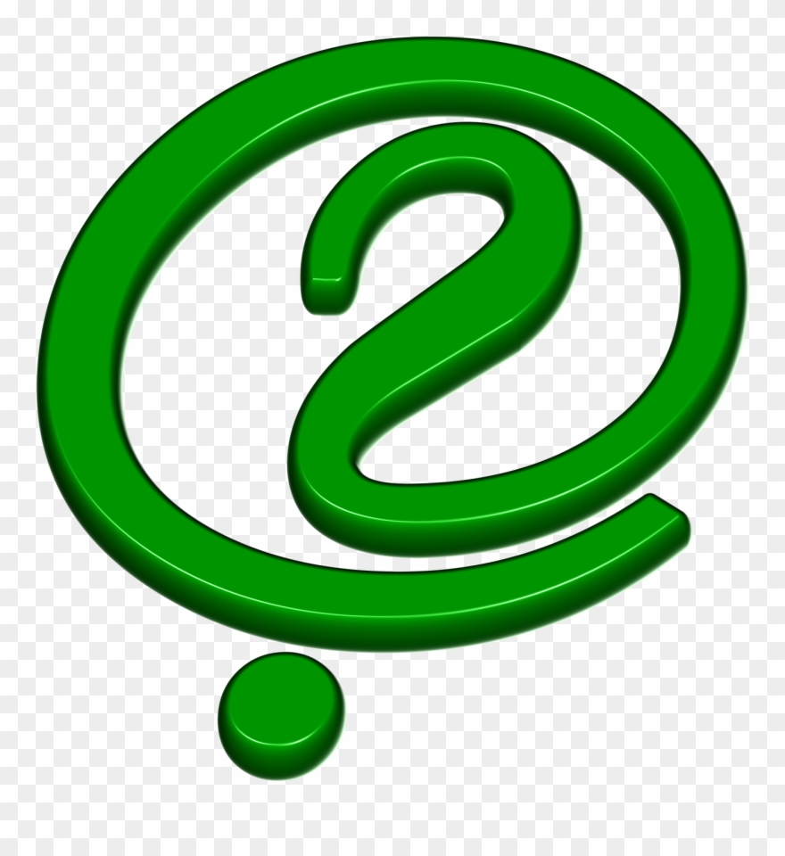 Green Question Mark Png - Circle Clipart