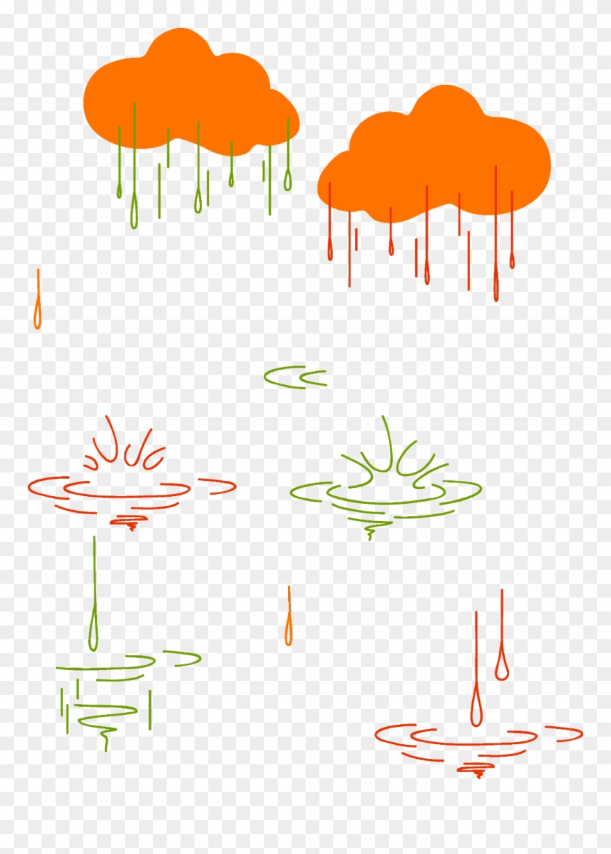 Rain Clipart Colorful Free - Portable Network Graphics - Png Download