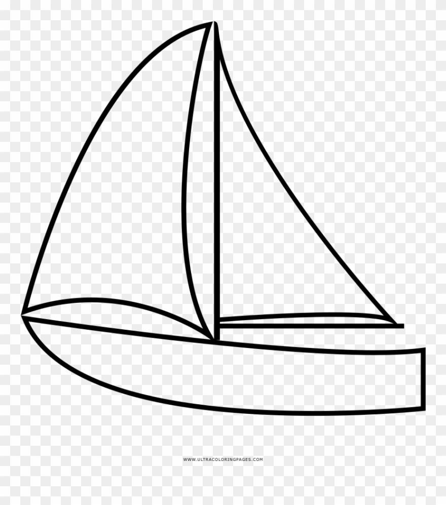 Black And White Boat Pictures - Sail Clipart