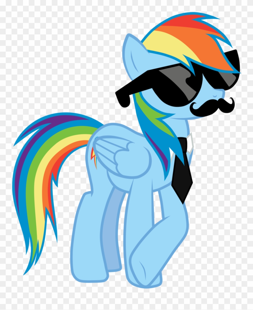 Absurd Res Artist Jennieoo Mousdash Necktie - My Little Pony Rainbow Dash Glasses Clipart