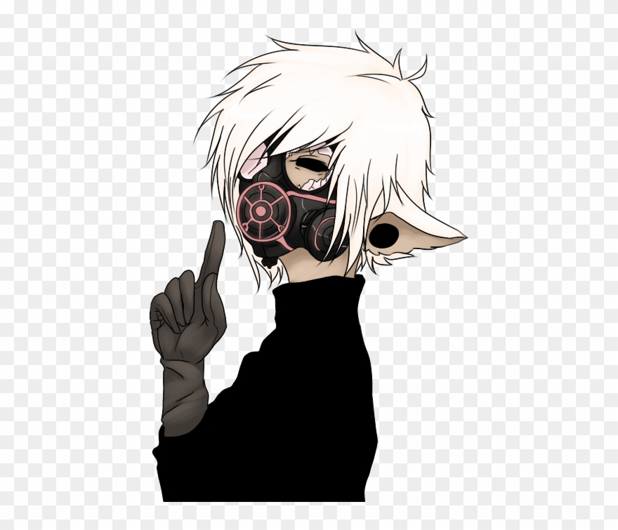 By L Wlii - Anime Character With Gas Mask Clipart