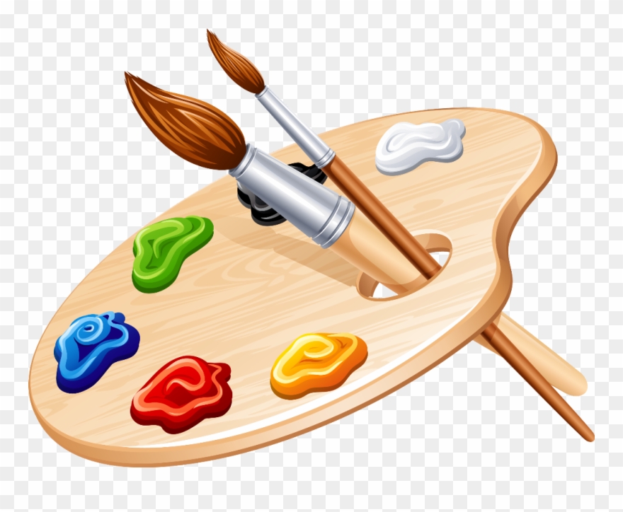 #palette #paint - Aquarelle Clipart