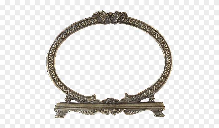 Free Png Vintage Frame - Gold Circle Frame Clipart