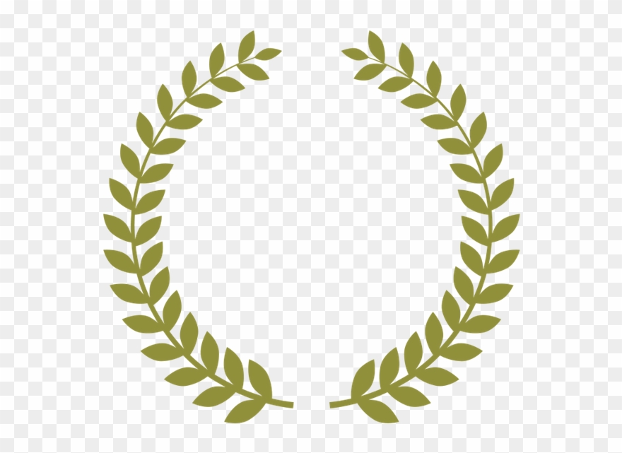Лавровый Венок, Laurel Wreath, Лавровий Вінок - Round Leaves Logo Png Clipart