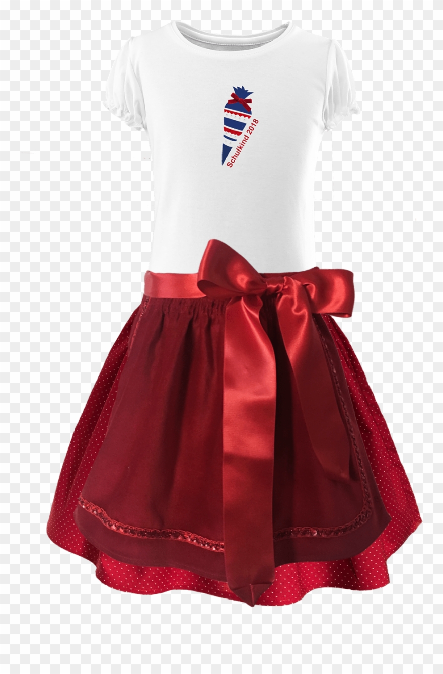 Mädchen T Shirt Schulanfang Rot Für Mädchen Geschenke - Girl Clipart