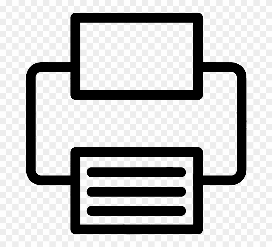 A Print Exhibition - Printer White Icon Clipart