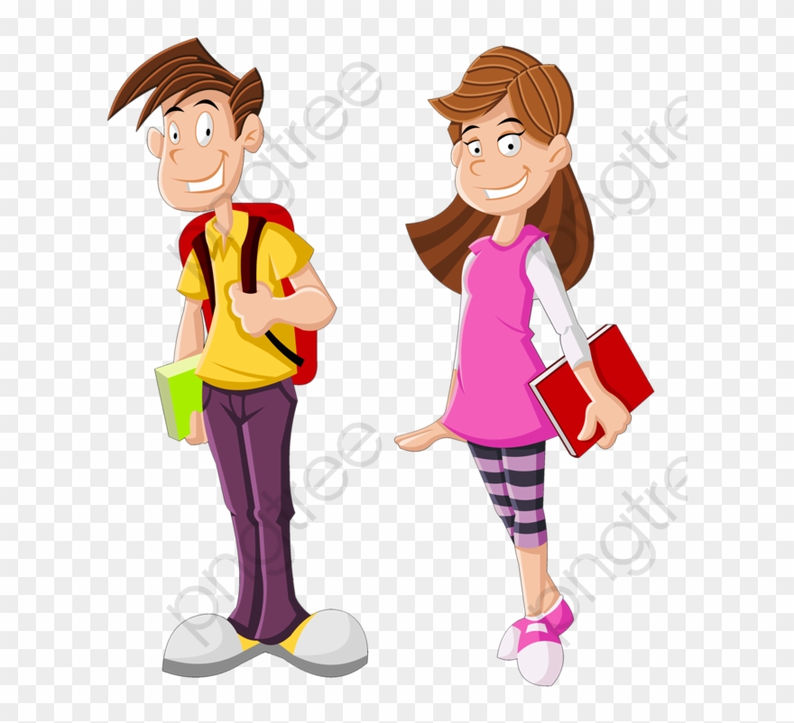 Modern High School Students Students Clipart High School - High School Student Clipart Png Transparent Png