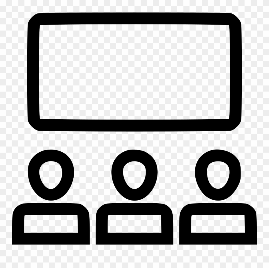 Svg Icon Free Download Transparent Background - Classrooms Icon Png In White Clipart