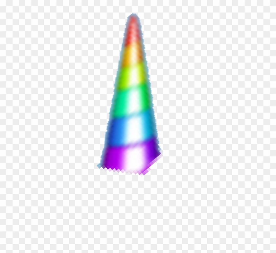 Unicorn Horn Clipart Rainbow - Triangle - Png Download