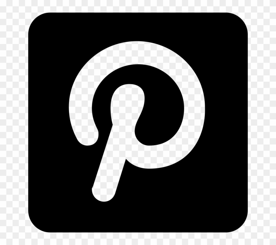 Pinterest Logo Black Png - Logo Black Vector Clipart
