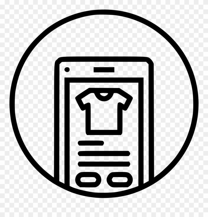 Mobile Application App Online Store Product Svg - Mobile App Clipart