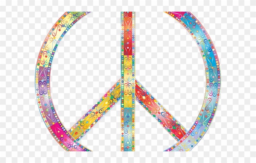 Peace Sign - Simbolo De La Paz Png Clipart