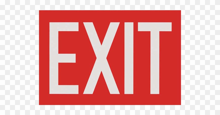 “exit\ - Exit Signs Clipart (#4898192) - PinClipart