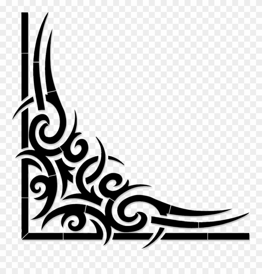 Scroll Line Png - Tribal Canto Png Clipart