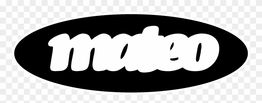 Mateo Logo Black And White - Illustration Clipart