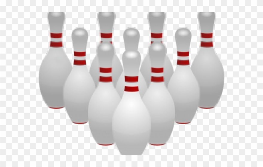 Bowling Clipart Transparent Background - Bowling Pin Clipart Png