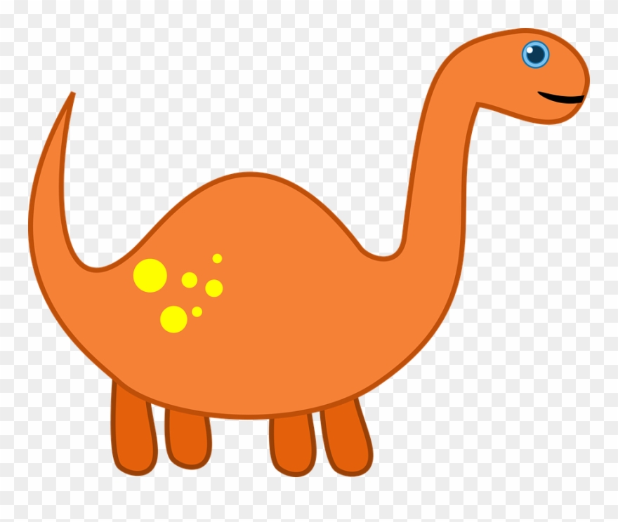 Dinosaur Toy Cute Girl Boy Extinct Dino Animal - Cartoon Clipart