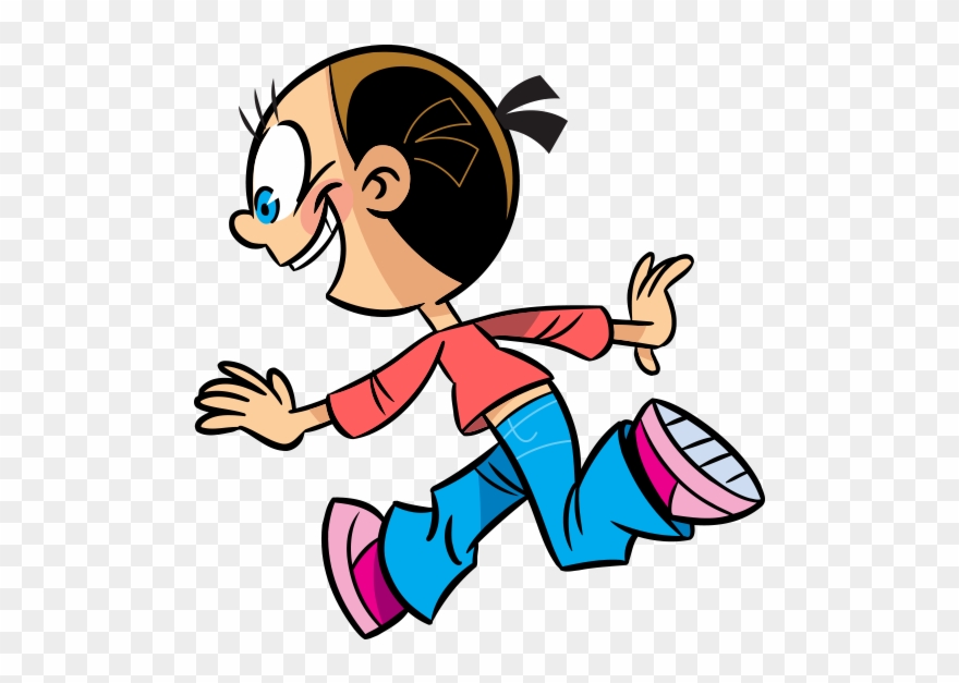 Clipart Koşan Kız Çocuğu - Koşan Çocuk Gif Png Transparent Png