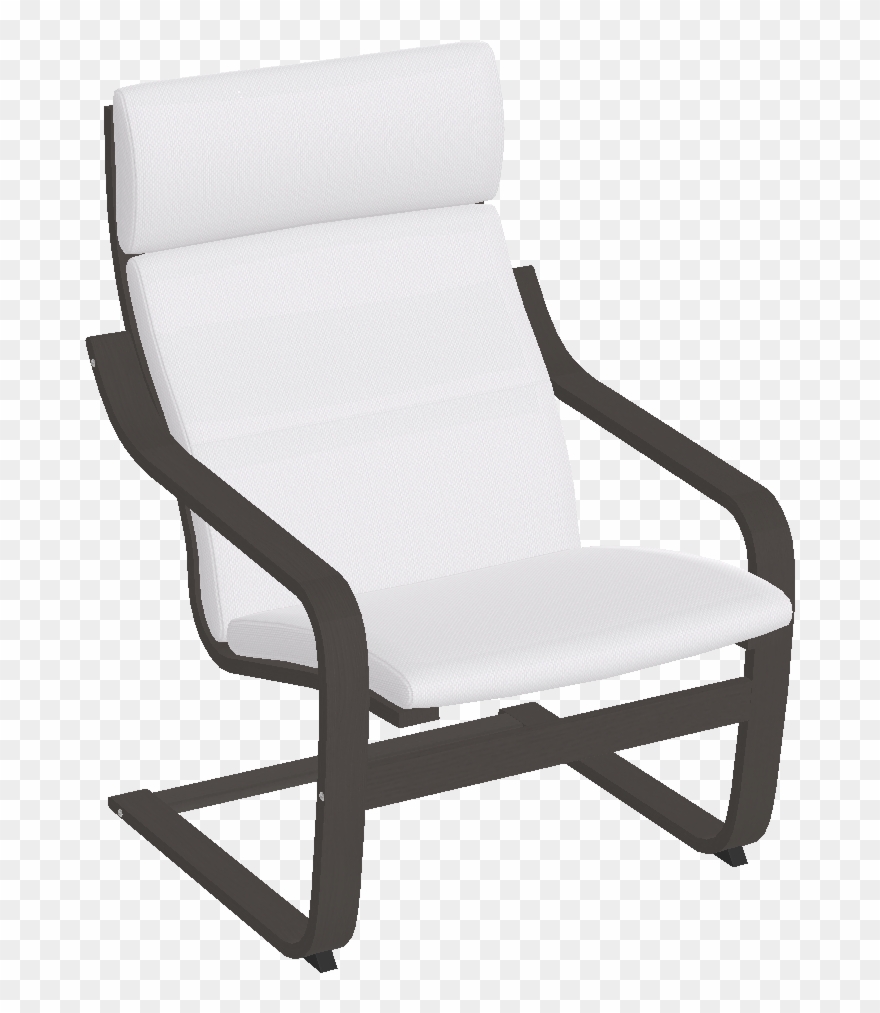 Poäng Armchair - Sillon Poang Ikea Negro Clipart