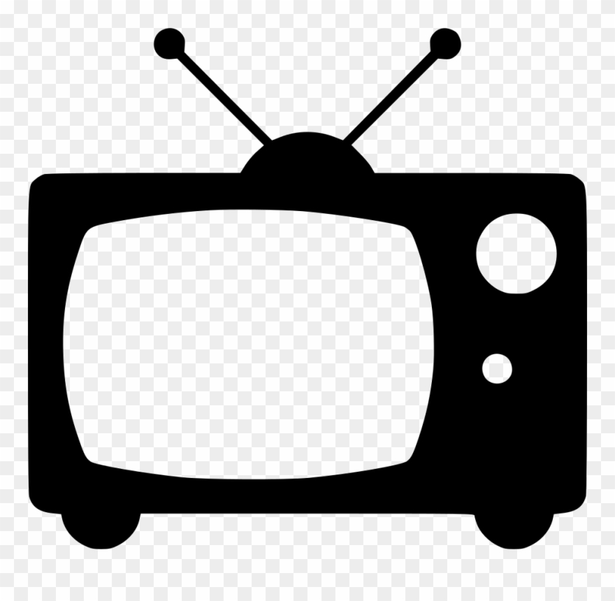 Television - Black And White Old Tv Icon Clipart