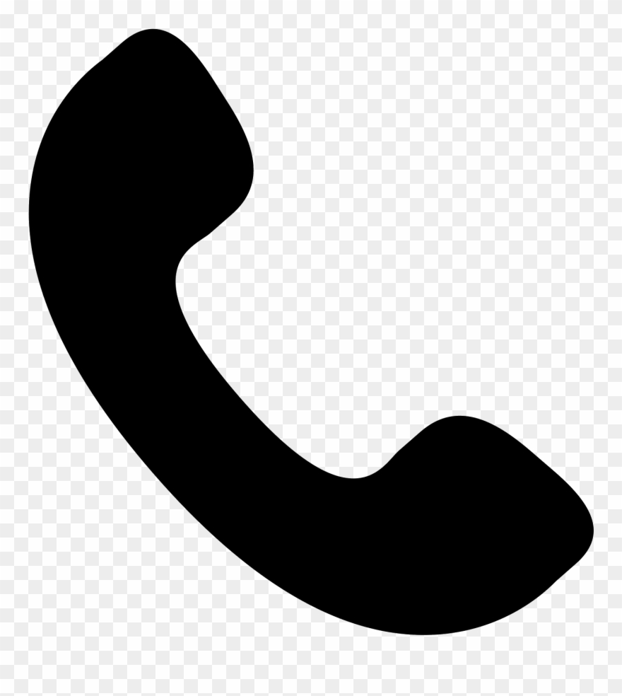 The Icon Shows A Telephone Receiver That Would Seen - Font Awesome Phone Icon Png Clipart
