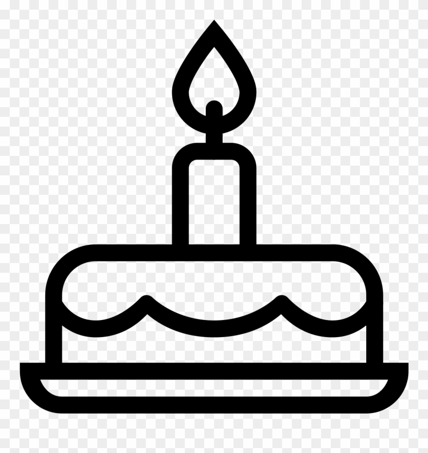 Gâteau D'anniversaire Icon - Торт Иконка Png Clipart