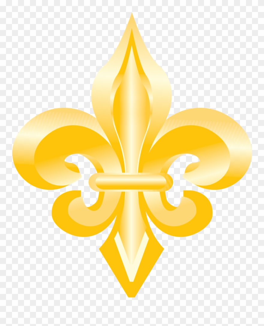 Glossy Fleur De Lis Clip Art - Fleur-de-lis - Png Download