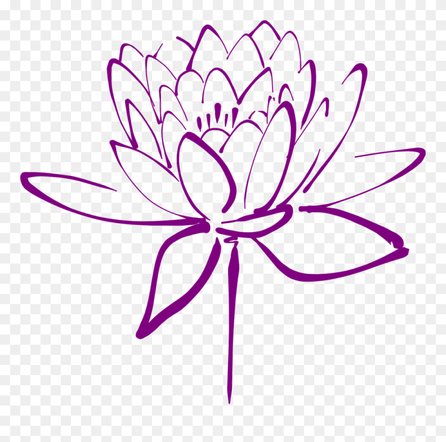 Lotus Flower Ornament (oval) Clipart