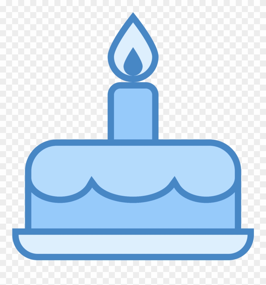 Gâteau D'anniversaire Icon - Birthday Cake Icon Png Blue Clipart