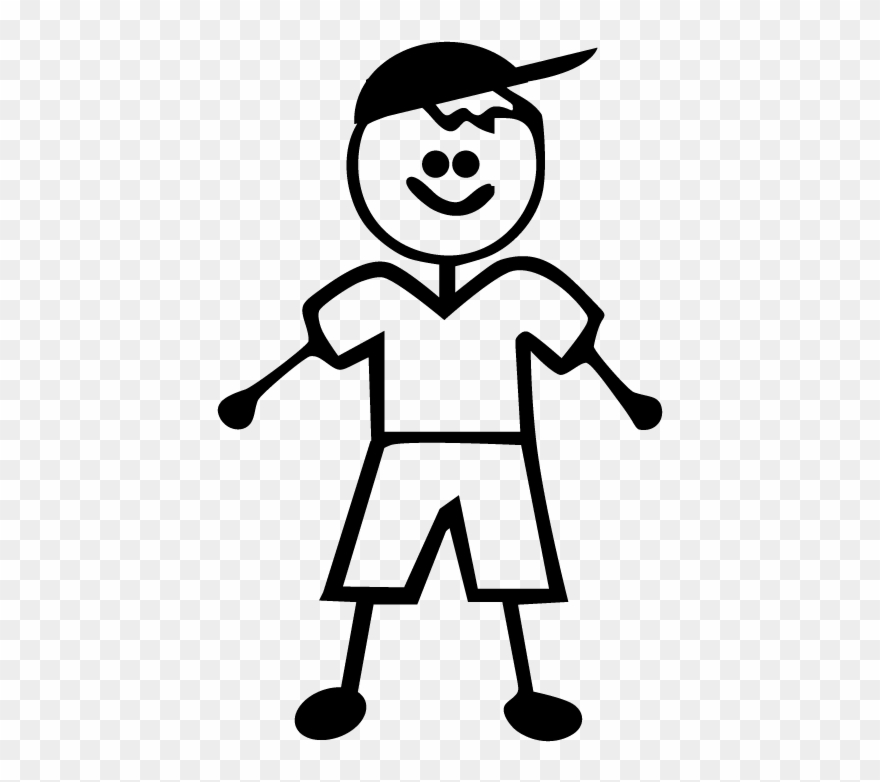 Stick Figure Family Of Four Clipart