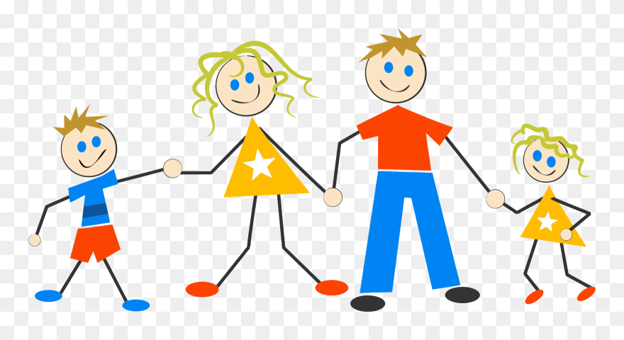 We Believe It Is Healthy And Beautiful Seeing Families - Stick Figure Family Of 4 Clipart