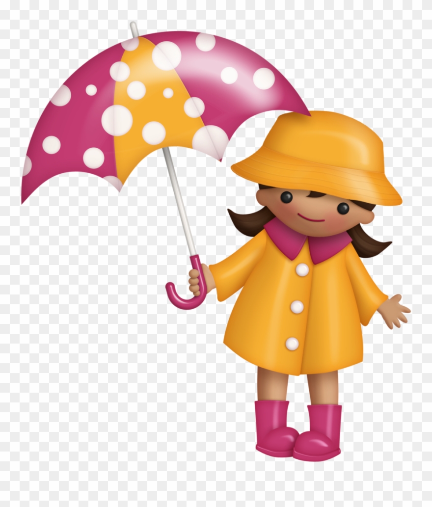 B *✿* Sunshine Rain Craft Images, Girl Clipart, Family - Girl In Rainwear Clipart - Png Download