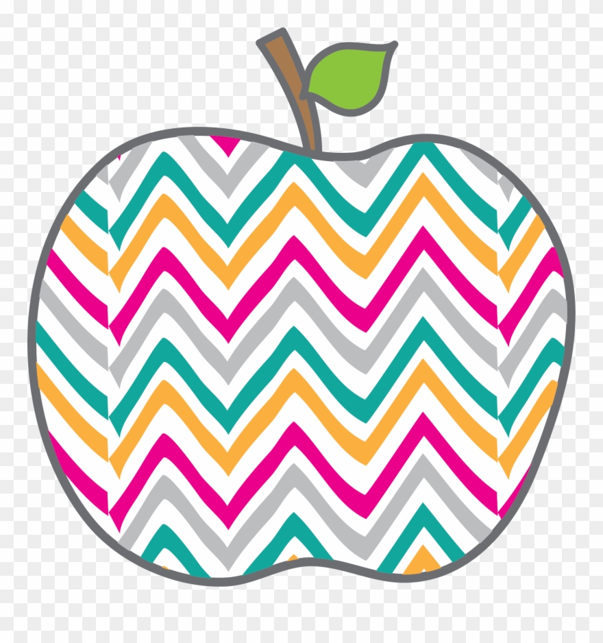 Que Te Como*✿* - Chevron Apple Clipart