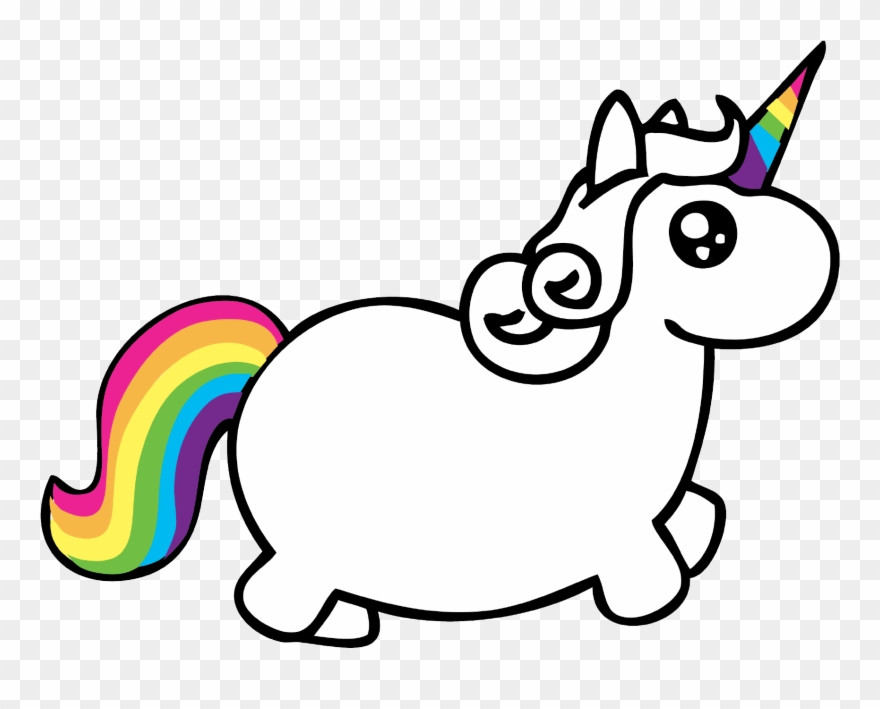 Unicorn Mix - Chubby Unicorn Throw Blanket Clipart